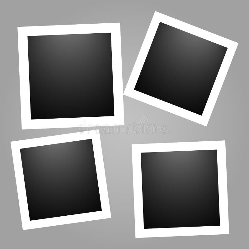 Frames photo collage. vector illustration