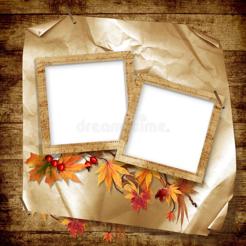 Frames for the photo on vintage background