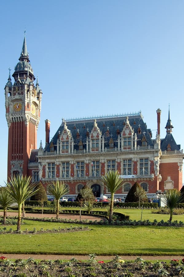 France Calais Town Hall stock photo. Image of hall, city 4409932