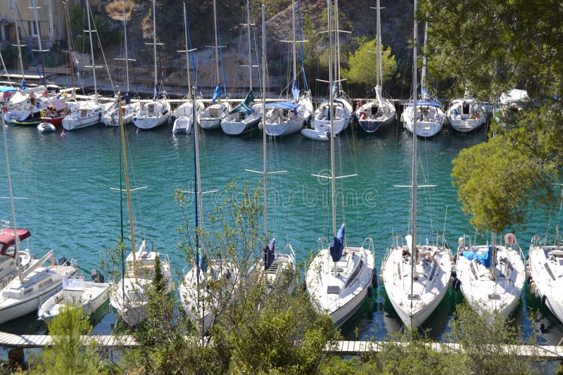 france Calanquesen av Cassis arkivbild france Calanquesen av Cassis arkivbild