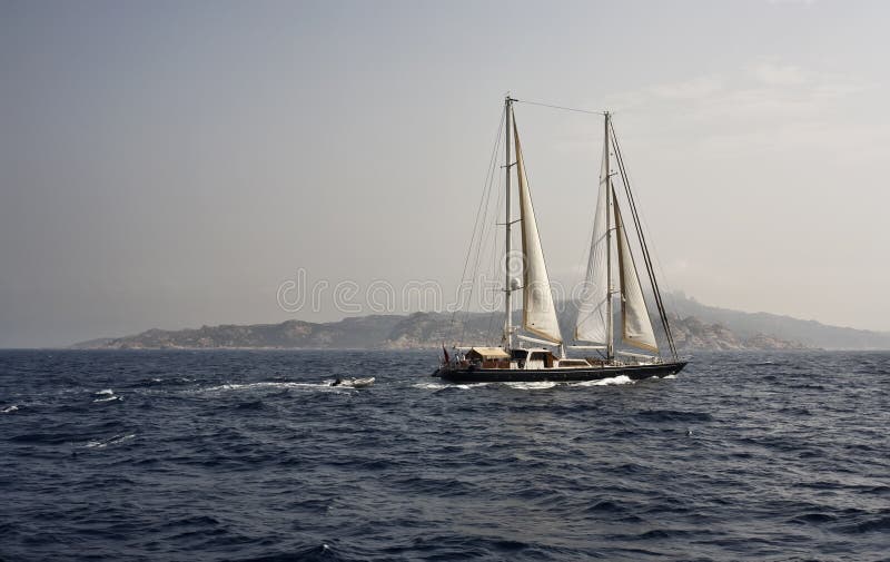 France, Corsica, sailing boat, ketch