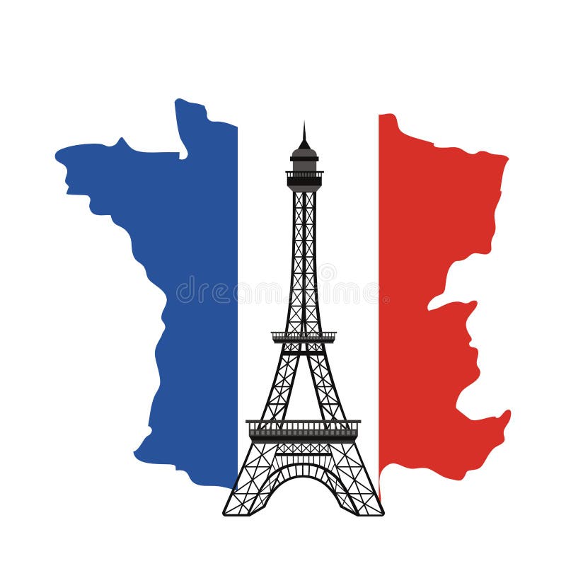 France eiffel tower design vector illustration