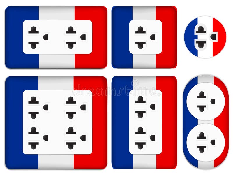 France electrical outlet stock vector. Illustration of electricity