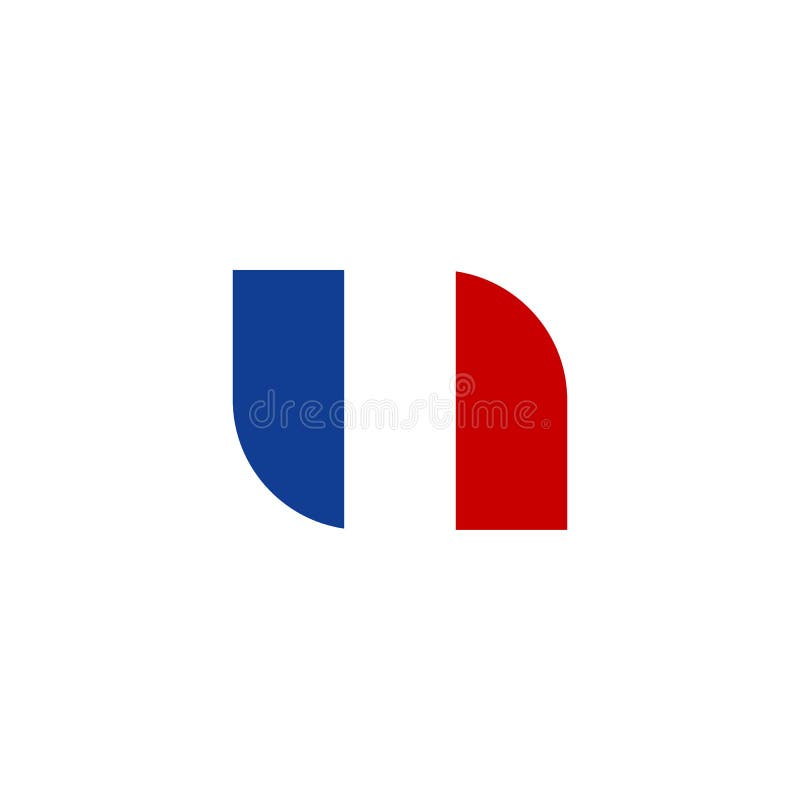 France Flag Emblem Icon Logo Design Vector Template Stock Vector ...
