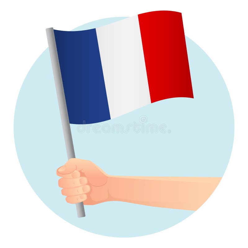 France Flag Hand Stock Illustrations 1675 France Flag Hand Stock