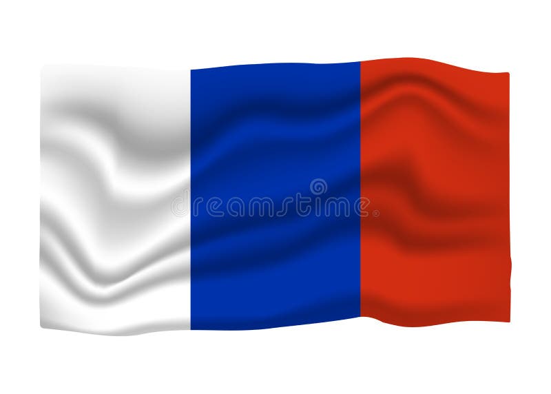 France Flag Icon. National Flag Banner. Cartoon Vector illustration stock illustration France Flag Icon. National Flag Banner. Cartoon Vector illustration stock illustration