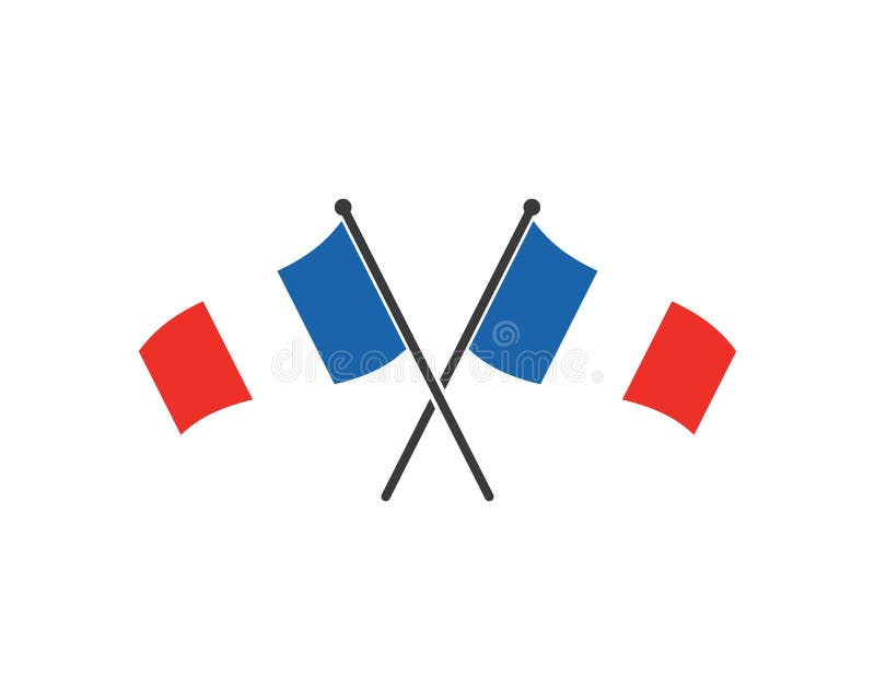 France Flag Vector Illustration Design Stock Vector - Illustration of ...