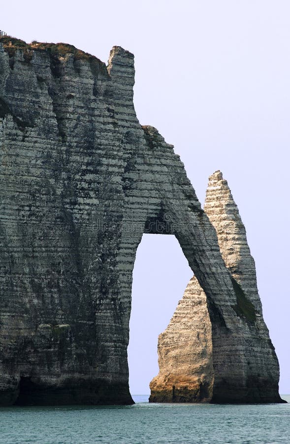France, Normandie Etretat 'Elephant's Trunk' Stock Image Image of