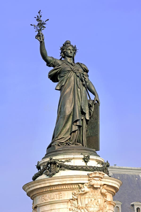 France, paris: Place de la Republique royalty free stock photography France, paris: Place de la Republique royalty free stock photography