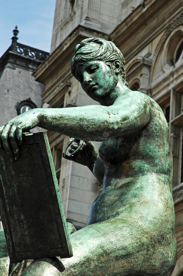 France, Paris, town hall; Sculpture royalty free stock photo France, Paris, town hall; Sculpture royalty free stock photo