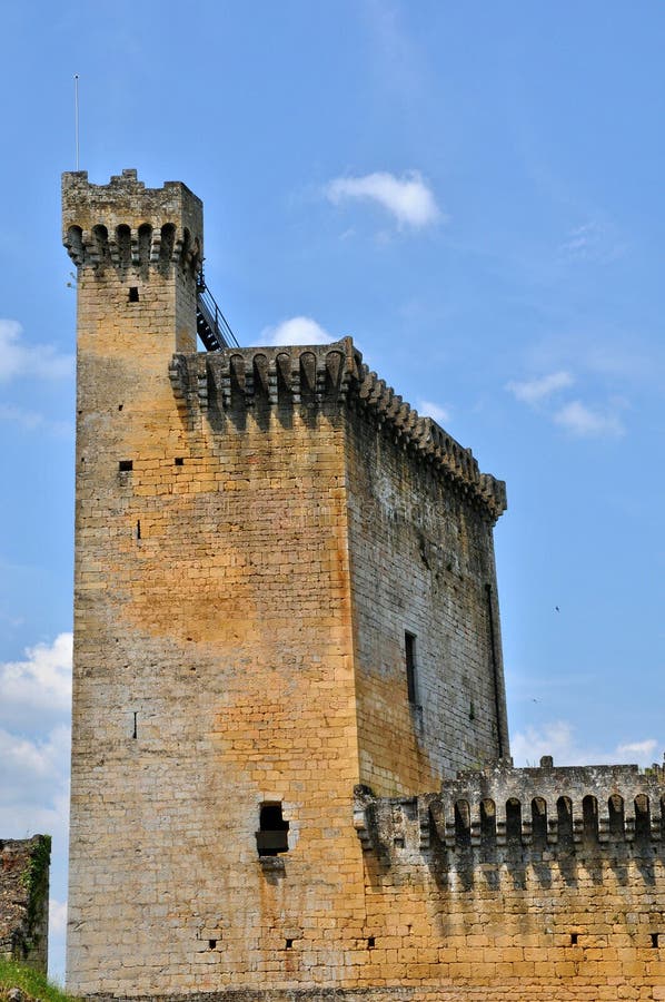 France, Picturesque Castle of Commarque in Dordogne Stock Photo - Image ...