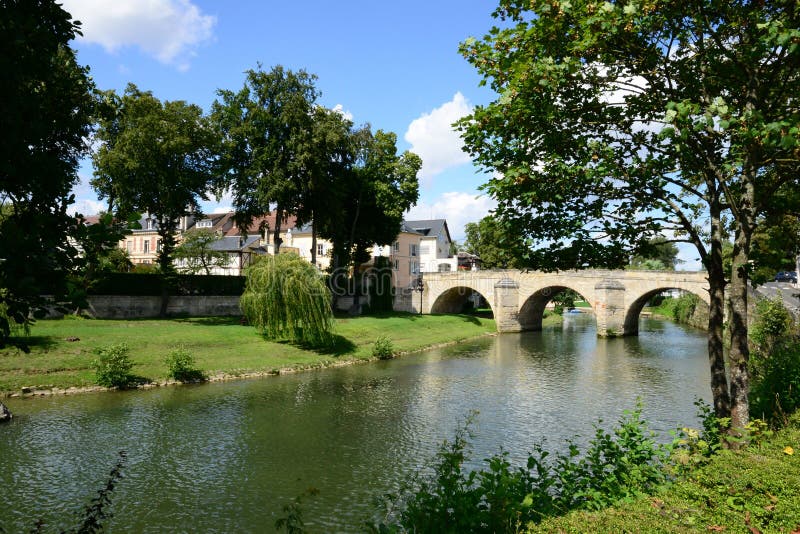 France, The Picturesque City Of Pontoise Editorial Photography - Image ...