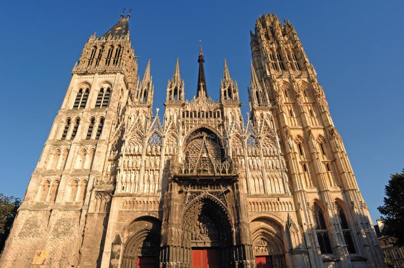 France Rouen: the gothic cathedral of Rouen