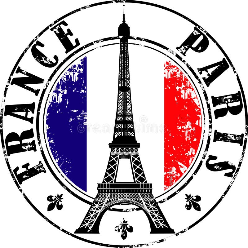 Seal Sticker of France Paris Eiffel Tower Stamp Bumper Series Laptop 