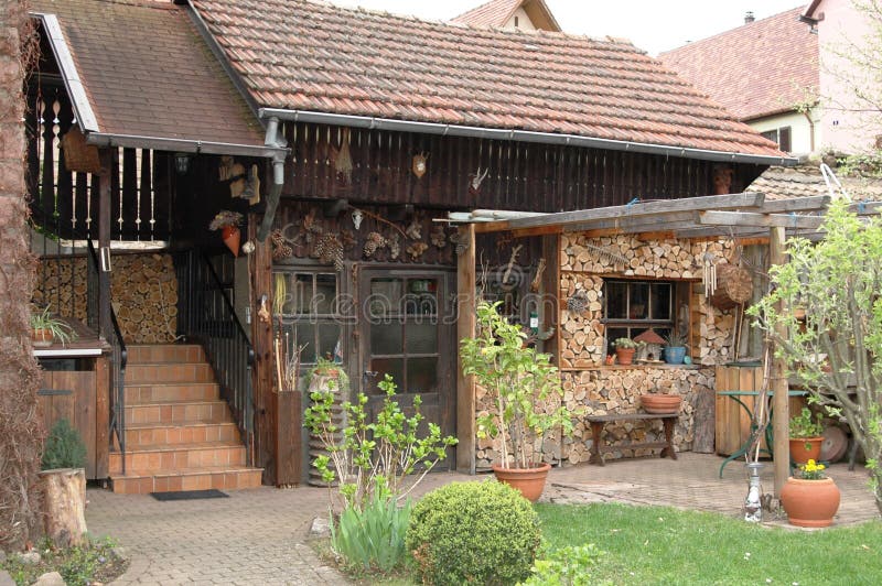 France in the wood home royalty free stock photo