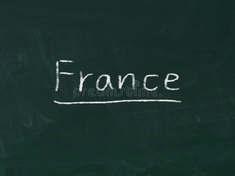 Frances-Begriff stockbild