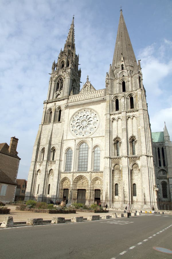 Frances, Eure et Loir, Chartres, Notre Dame de Chartres Cathedral photographie stock Frances, Eure et Loir, Chartres, Notre Dame de Chartres Cathedral photographie stock