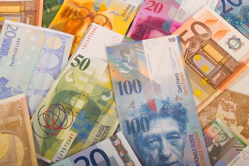 Franchi svizzeri ed euro banconote