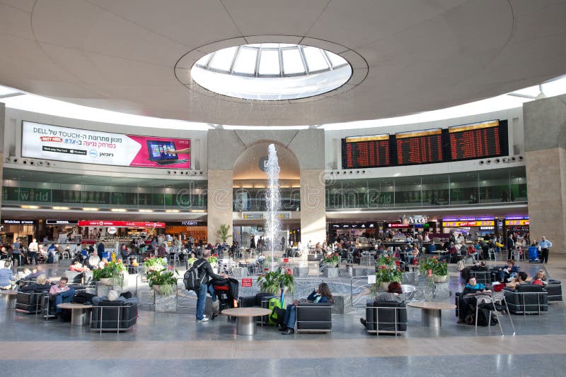 Franchigia Dell'aeroporto Di Ben Gurion Immagine Stock Editoriale