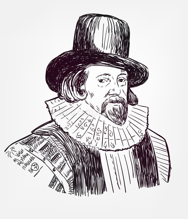 Personaje De Dibujos Animados De Francis Bacon Ilustración Del Vector