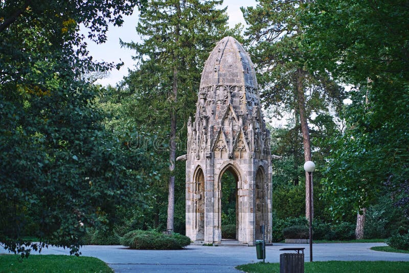 Franciscan tower the park, Bratislava, Slovakia