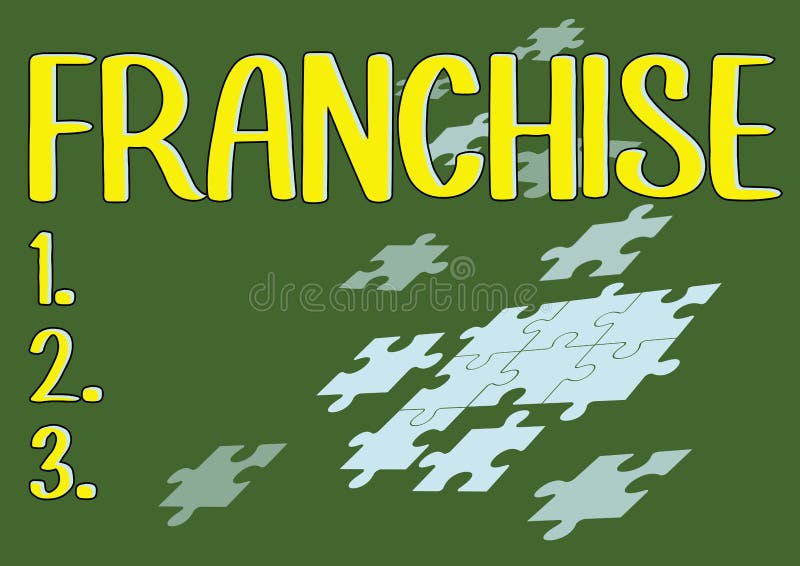 Inspiration showing sign Franchise, Business showcase give practical effect to specific steps to ensure real attainment Jigsaw puzzle pieces merging together symbolizing realization of new ideas. Inspiration showing sign Franchise, Business showcase give practical effect to specific steps to ensure real attainment Jigsaw puzzle pieces merging together symbolizing realization of new ideas.