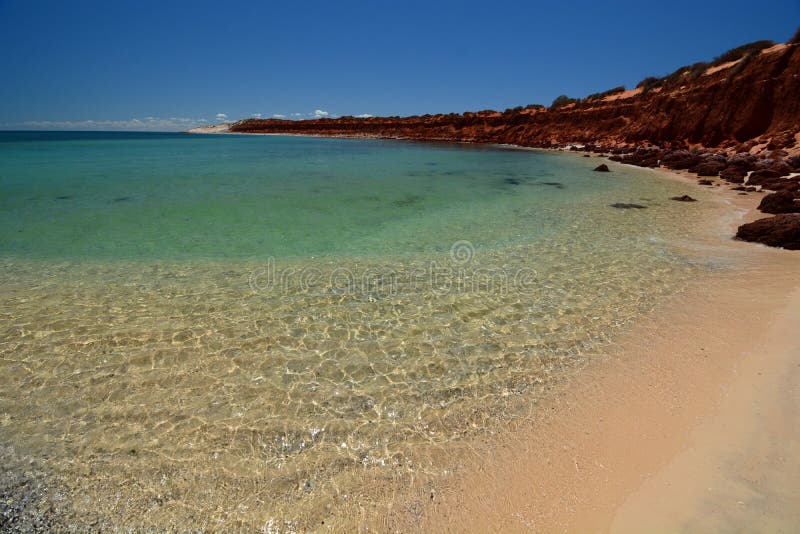 The sea at Bottle bay. FranÃ§ois Peron national park. Shark Bay. Western Australia