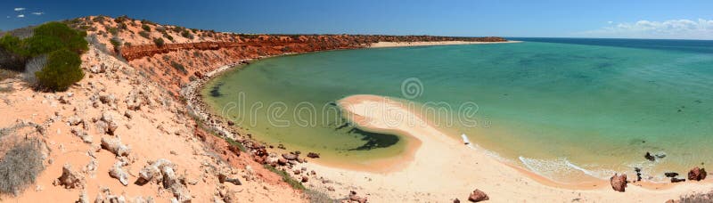 Panorama from Skipjack point. FranÃ§ois Peron national park. Shark Bay. Western Australia
