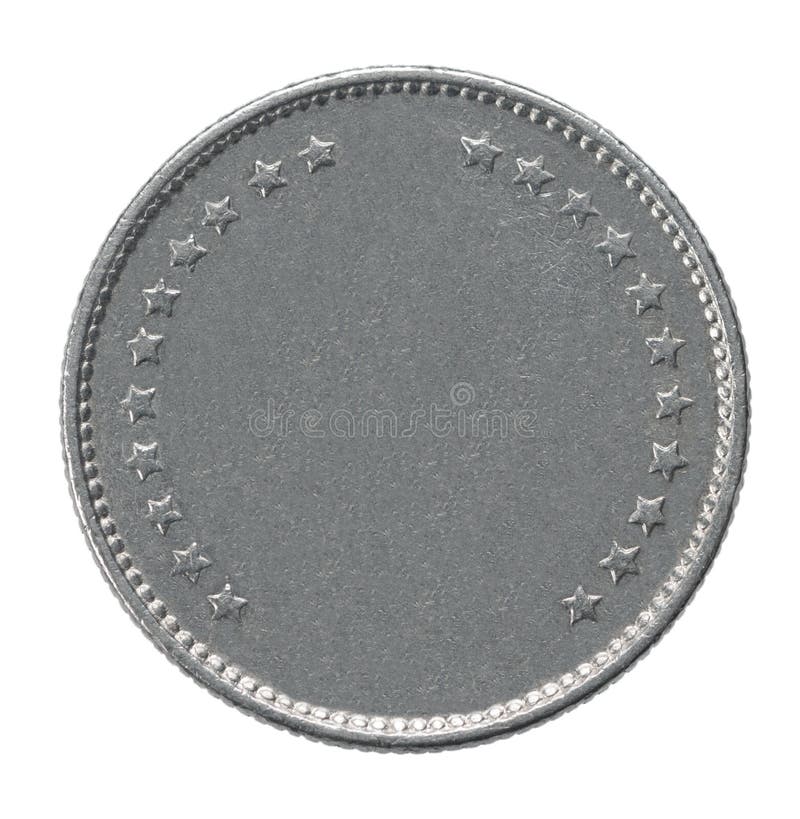 Blank Templates For Coins Or Medals With Metal Texture. Silver. Stock ...