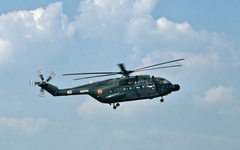 Francuski marynarki wojennej Sud SA-321G Frelon Super helikopter