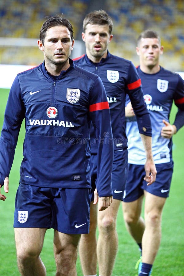 Frank Lampard, Michael Carrick und James Milner von England stockfotografie Frank Lampard, Michael Carrick und James Milner von England stockfotografie