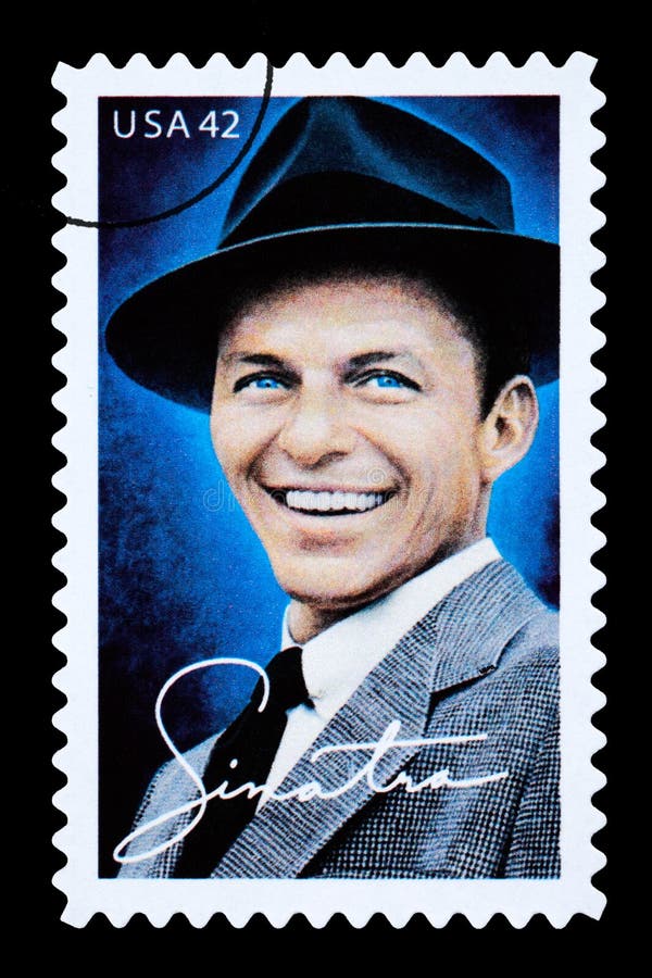 Frank Sinatra Postage Stamp royalty free stock images
