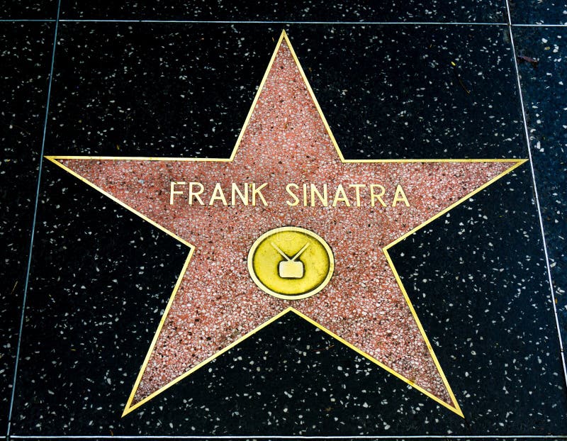 Frank Sinatra Star sur la promenade de Hollywood de la renommée image libre de droits Frank Sinatra Star sur la promenade de Hollywood de la renommée image libre de droits