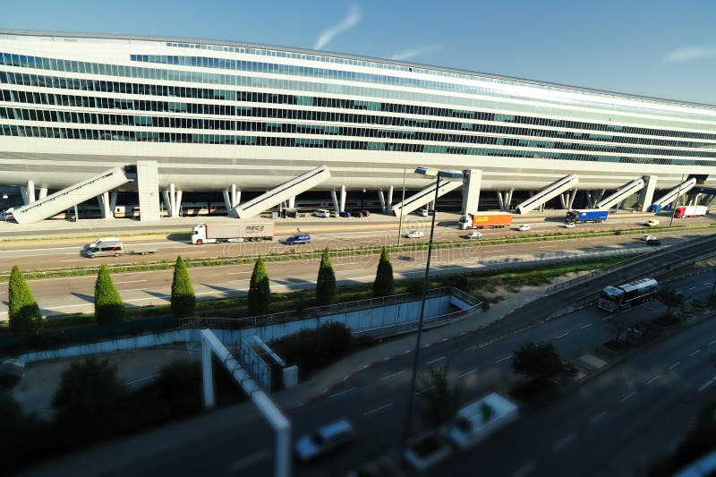 Frankfurt Airport Train Station Editorial Stock Image - Image of place