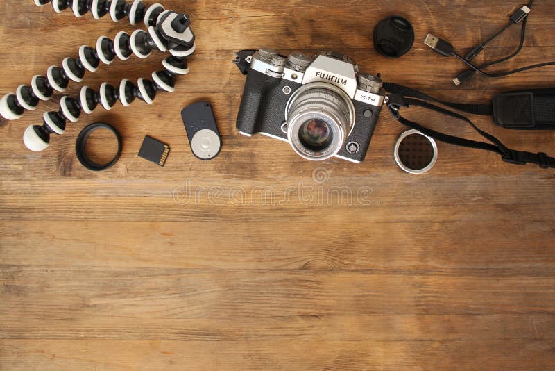 A Fujifilm XT4 Camera with a Lens · Free Stock Photo