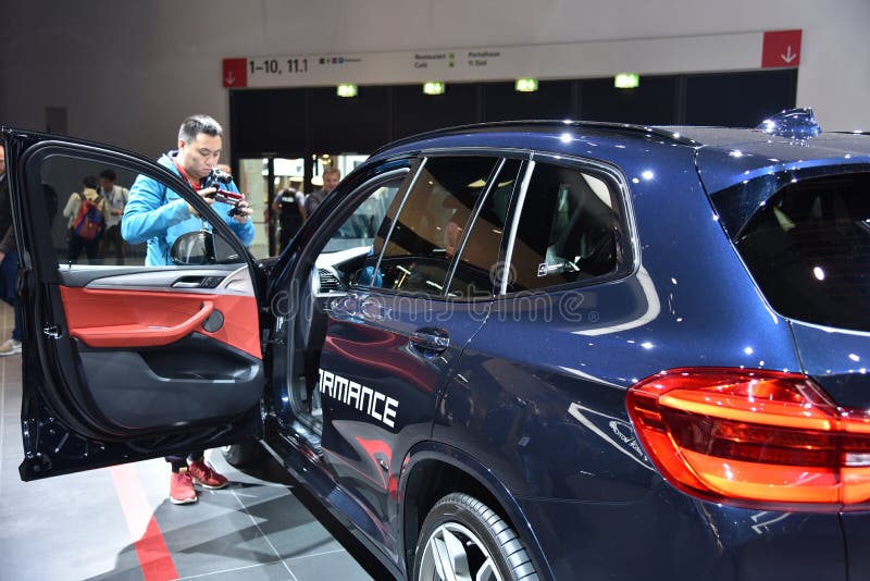 Frankfurt, Germany, September 12-2017: BMW X3 at IAA 2017. Frankfurt, Germany, September 12-2017: BMW X3 presented at IAA 2017 royalty free stock images Frankfurt, Germany, September 12-2017: BMW X3 at IAA 2017. Frankfurt, Germany, September 12-2017: BMW X3 presented at IAA 2017 royalty free stock images
