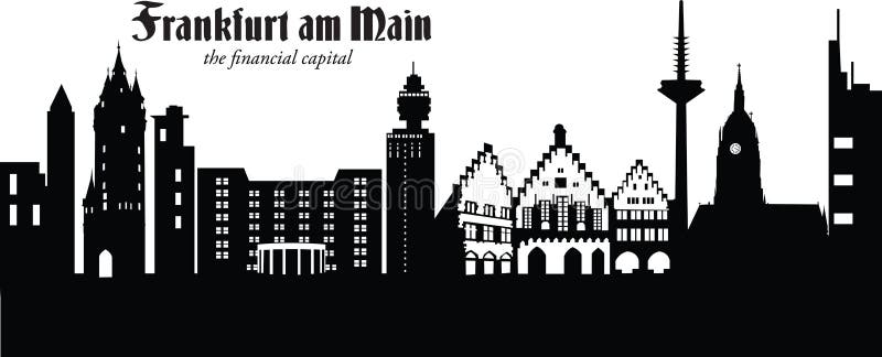 Frankfurt am Main stock abbildung