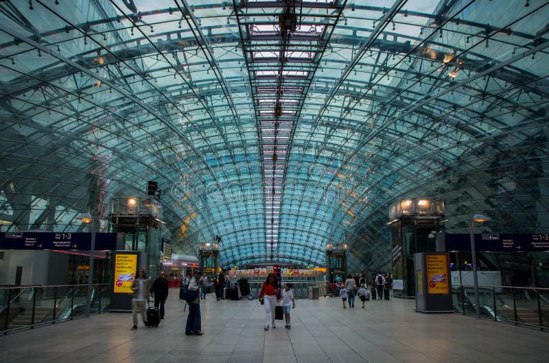 Frankfurt Airport Long Distance Train Station. Editorial Stock Image