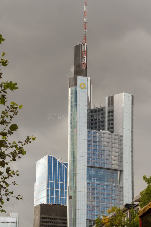 Frankfurt office buildings - Commerzbank Tower in Franfkurt am Main, Germany