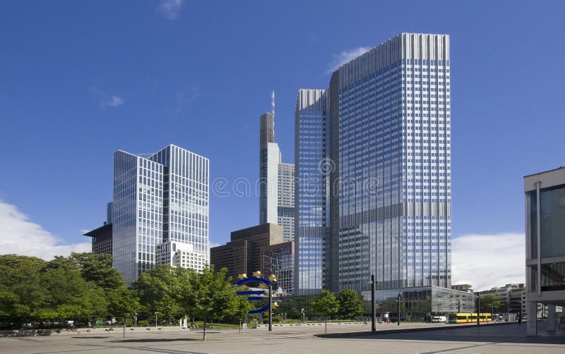 Frankfurt Office Buildings, Germany Stock Photo Image of tall