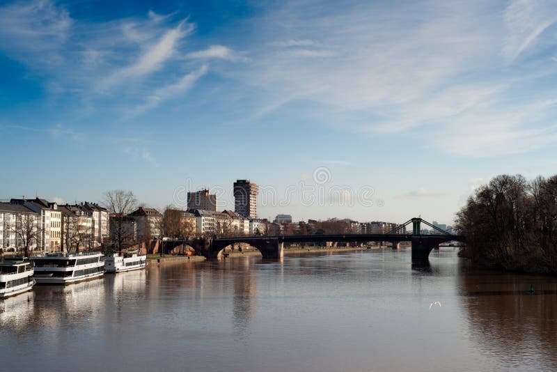 Frankfurt skyline stock images