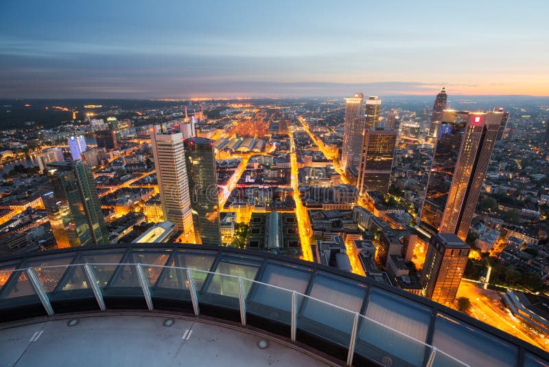 Frankfurt skyline in Germany royalty free stock images