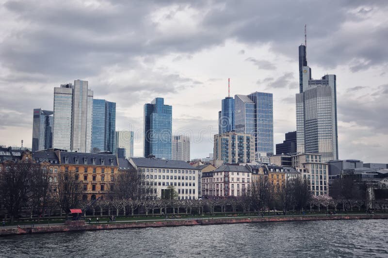 Frankfurt Skyline, Germany royalty free stock photography