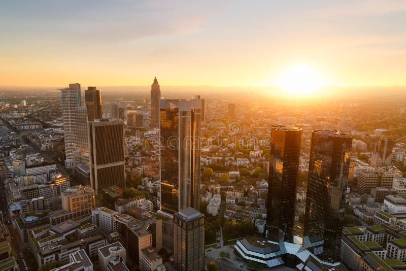 Frankfurt skyline. Germany royalty free stock photo