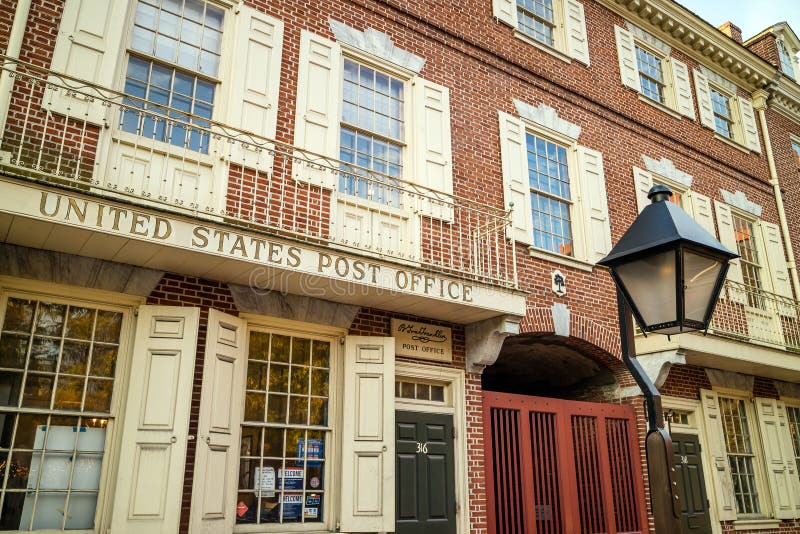 Franklin Post Office editorial stock image. Image of downtown 68517664