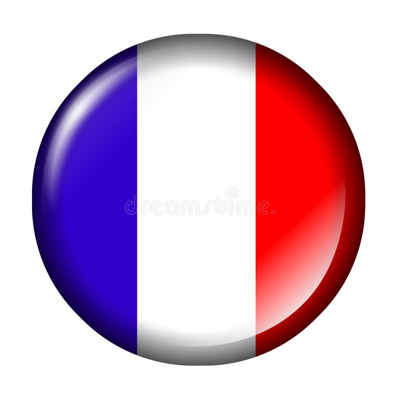 Frankreich-Markierungsfahnen-Taste stock abbildung Frankreich-Markierungsfahnen-Taste stock abbildung