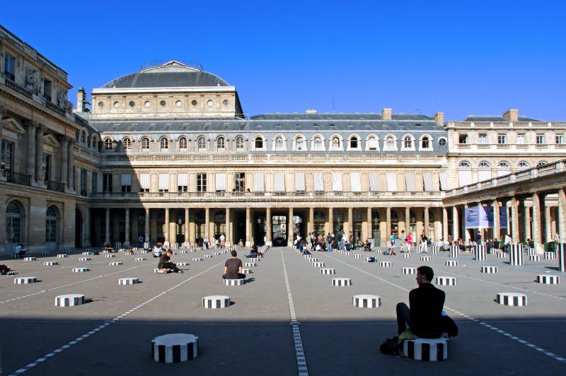Frankreich, Paris Palais Royal Stockbild Bild von paris, tourismus