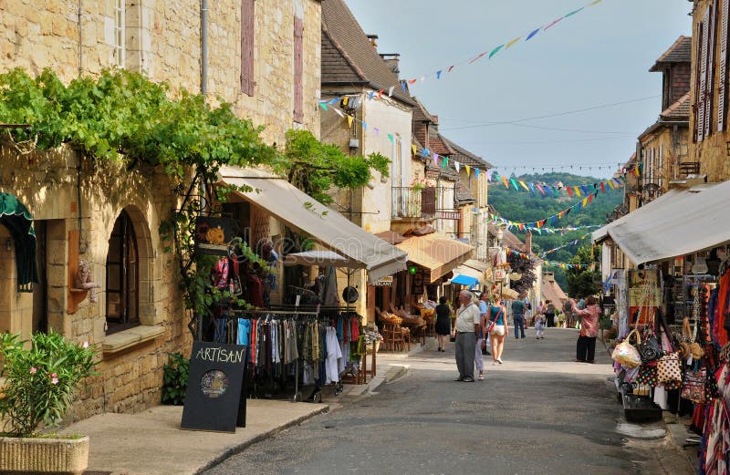 Frankrijk, schilderachtig dorp van Domme