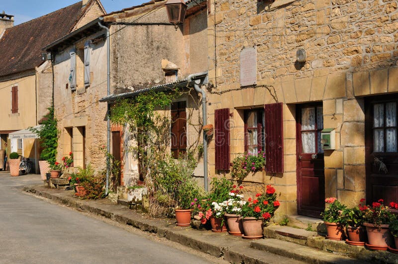 Frankrijk, schilderachtig dorp van Heilige Leon sur Vezere