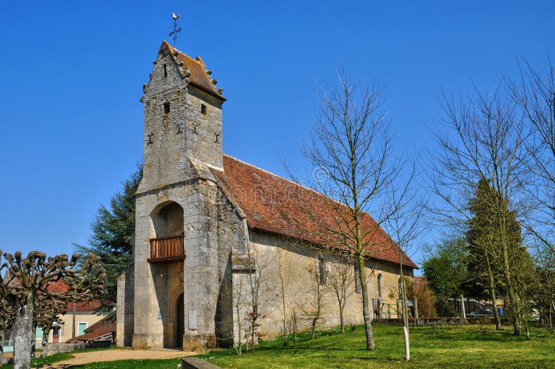 Frankrike historisk kyrka av Gemage i Normandie